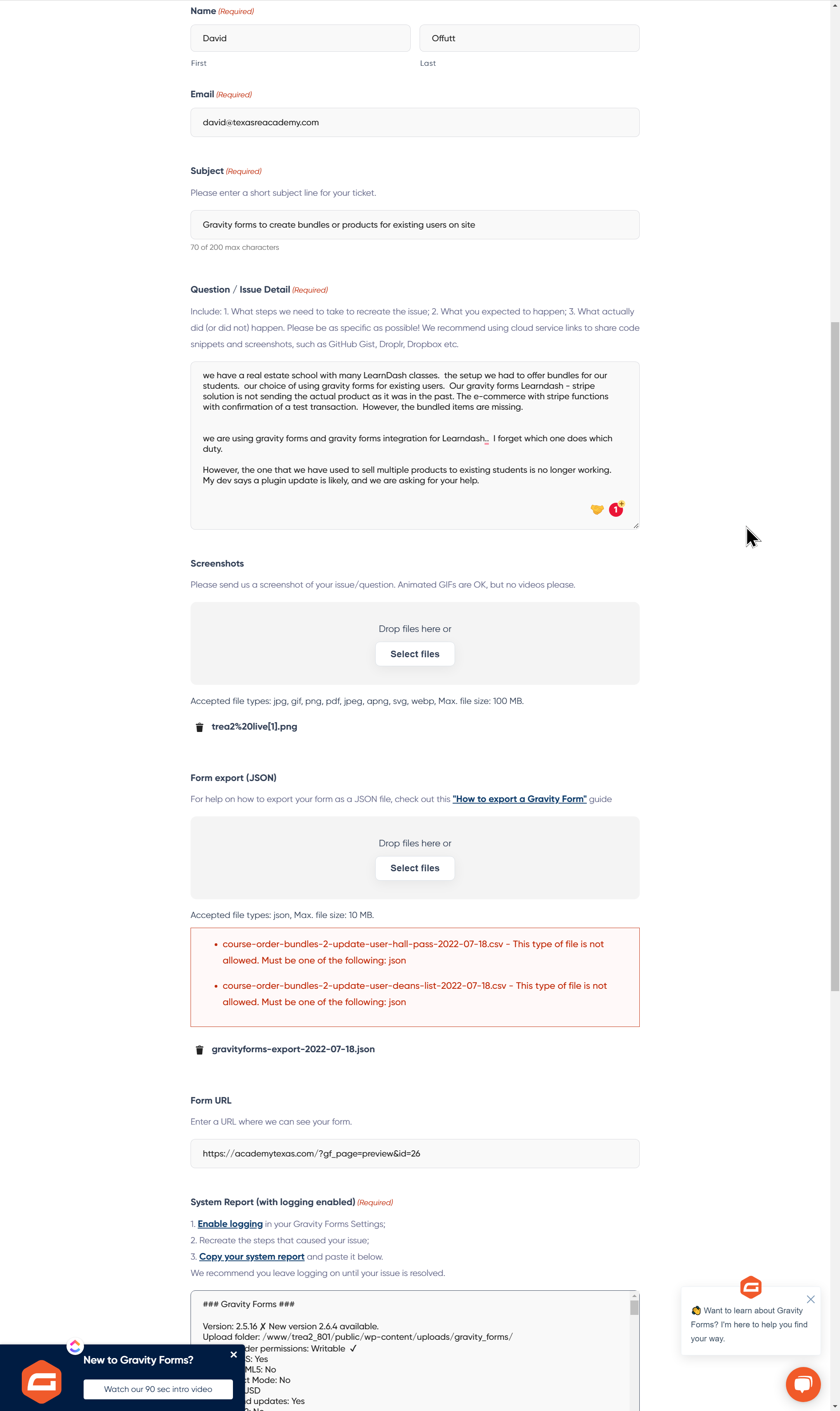 Upload Image/Video/Document